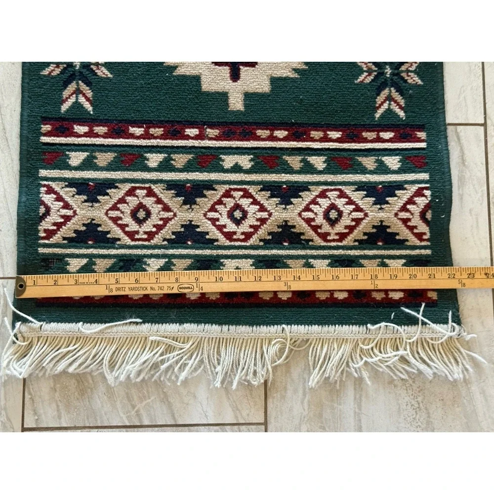 Southwestern Aztec Tribal Runner Rug Hunter GR Western Accent Floor Mat Fringe